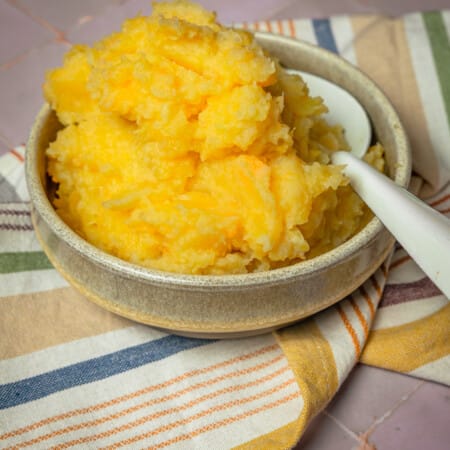 Puree van koolraap en appel