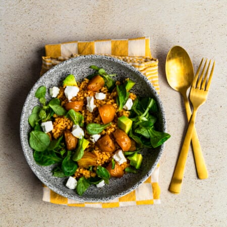 Salade met gele biet