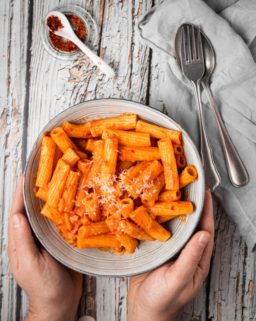 Pasta alla vodka met nduja Em's Real Food