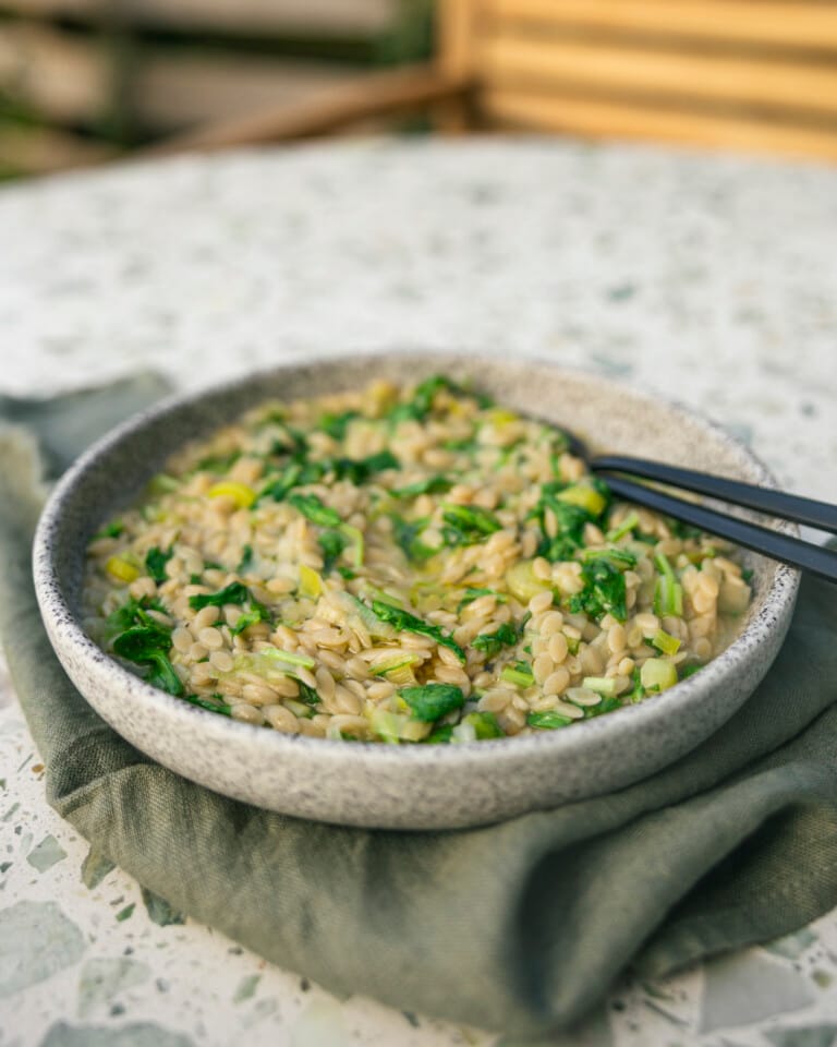 Orzotto met prei en raapsteel Emma van der Deijl 7
