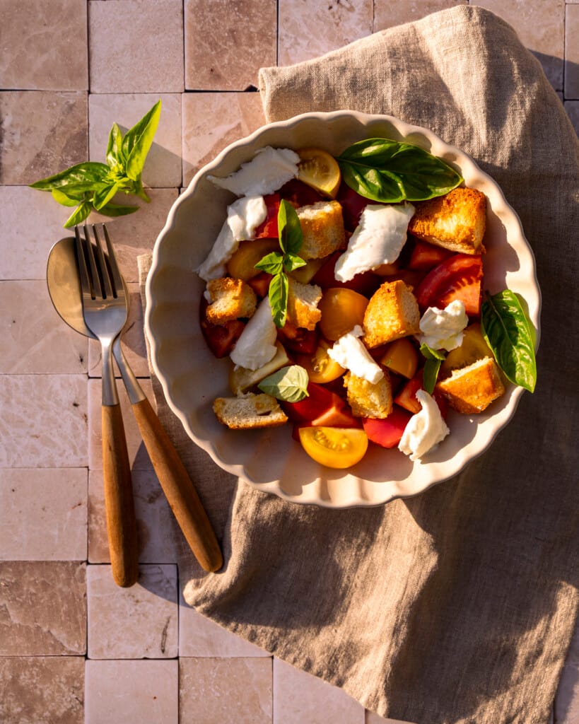 Panzanella caprese 2 Panzanella caprese