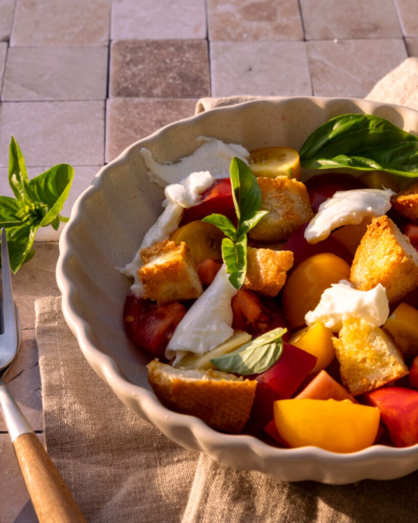 Panzanella caprese 3 Panzanella caprese