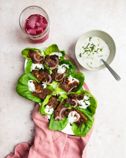 Slacups met ovenkebab